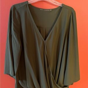 Apt. 9 Olive Drape Blouse
